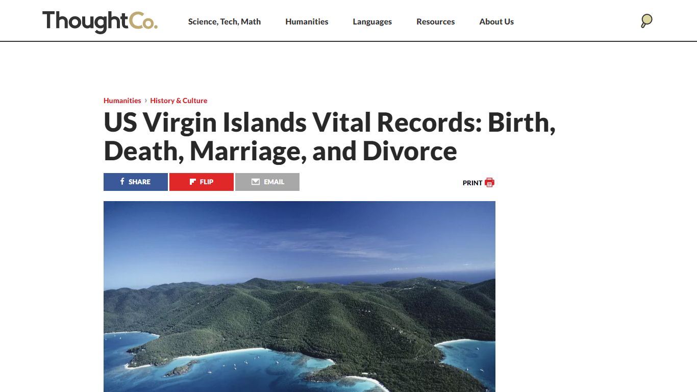 US Virgin Islands Vital Records - ThoughtCo